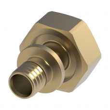 Соединение прямое с НГ гайкой TECEflex под евроконус 16х3/4" мм латунь