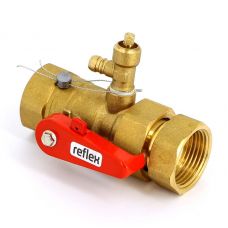 Кран запорный со сливом для подключения расширительного бака Reflex 1" 7613100