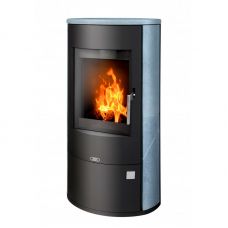 Печь-камин ABX Aspen 7 черная сталь тальк