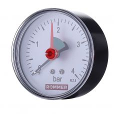 Манометр аксиальный Rommer 63 мм 1/4" 0-4 бар