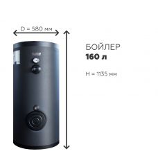 Бойлер косвенного нагрева с одним змеевиком ELSEN 160 л (мягкий кожух)