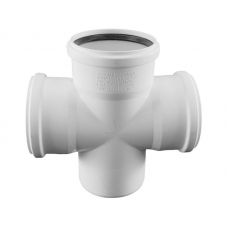 Крестовина канализационная Rehau Raupiano Plus D 110x110x110мм.87° (арт.11215541001)