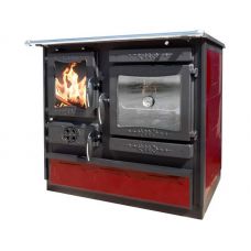 Отопительно-варочная печь Guca Guliver Thermo bordo правая с теплообменником