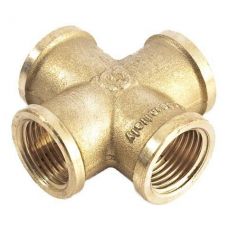 Крестовина латунная резьбовая 1/2" Stout