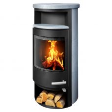 Печь-камин ABX Apollo серый тальк