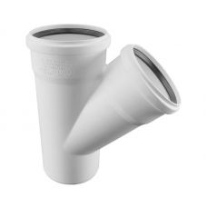 Тройник канализационный Rehau Raupiano Plus 110x50мм.45° (арт.11213041001)