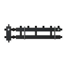 Блок коллекторный на 6-7 выходов (вверх-вниз), стрелка 60 кВт, с кронштейнами
