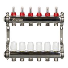 Коллекторная группа Altstream 1 1/4"x3/4" с расходомерами 10 контуров