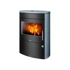 Печь-камин ABX Arizona чёрная сталь тальк
