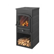 Печь-камин Этна БКД с плитой антрацит