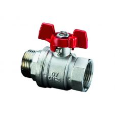 Кран шаровый Oventrop Optibal 1"1/4 НР/BР ручка-бабочка (арт.1076310)