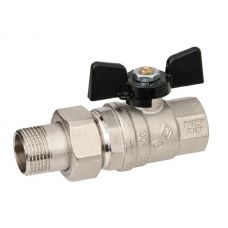 Кран шаровый американка Bugatti Oregon 322 1/2" НР/ВР ручка-бабочка