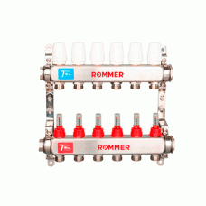 Коллектор с расходомерами Rommer 1"x3/4" 10 контуров