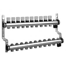 Коллектор из нержавеющей стали с термовставками на 10 выходов Meibes