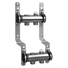 Коллектор из нержавеющей стали универсальный на 2 выхода Meibes