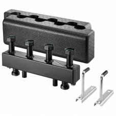 Распределительная гребёнка Oventrop 1 1/2", Regumat 2 контура выход-1 1/2" (DN 25) сталь с изоляцией