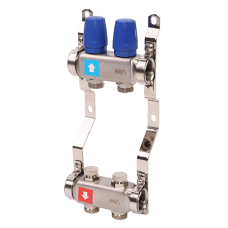 Коллектор в сборе без расходомеров MVI 1"х3/4"ЕК 2 выхода