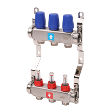 Коллектор с расходомерами MVI 1"х3/4"ЕК 3 выхода