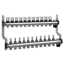 Коллектор из нержавеющей стали с расходомерами на 11 выходов Meibes