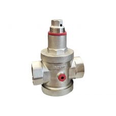 Редуктор давления поршневой с выходом для манометра PN25 1 1/2" Rommer