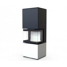 Печь-камин Defro Home Intra XSM C VER Compact 1 8 кВт белая сталь