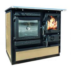 Отопительно-варочная печь Guca Guliver Thermo cream левая с теплообменником