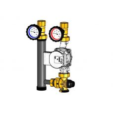 Насосная группа Smart Install с термостатическим клапаном и насосом UPSO 25-65/180 без теплоизоляции