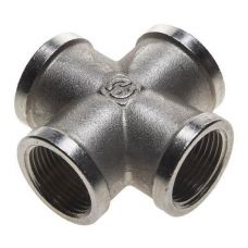 Крестовина никелированная резьбовая 1 1/4" Stout