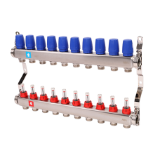 Коллектор с расходомерами MVI 1"х3/4"ЕК 10 выходов