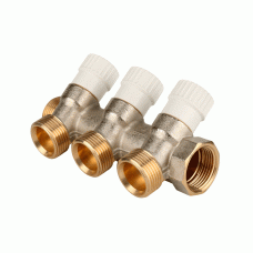 Коллектор для воды 3 выхода Stout 3/4"x3/4" Евроконус арт.SMB 6851 343403