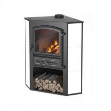 Печь-камин Этна БКД угловой бежевый