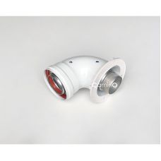 Угол 90° стартовый Camino для котла Feroli раструб-хомут