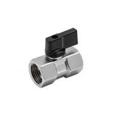 Кран шаровой mini ELSEN прямой 1/4"x1/4" ВВ ручка-бабочка