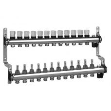 Коллектор из нержавеющей стали с расходомерами на 12 выходов Meibes