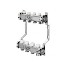 Коллектор нержавеющий Hoobs 1"x 3/4" 6 выходов с термостатическими клапанами