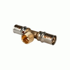 Пресс тройник Stout 20x3/4" с НР резьбой (арт.SFP-0008-203420 )