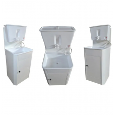 Дачный умывальник с подогревом РЕСУРС ЭВБО-17 и пластиковой раковиной