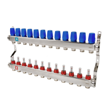 Коллектор с расходомерами MVI 1"х3/4"ЕК 12 выходов