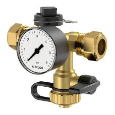 Соединительная группа с манометром Flexcon 1/2"