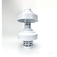 Наконечник вертикальный конденсационный Camino 60/100 мм белый