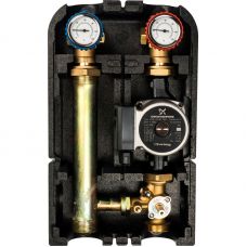 Насосная группа с 3-х ходовым приводным смесителем 1" с насосом Grundfos UPSO 25-65 Stout