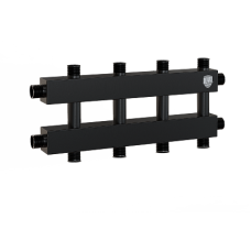 Коллектор на 4-5 выходов (вверх-вниз), Ду 25 с кронштейнами