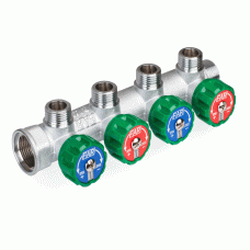 Коллектор FAR 1"X3/4" на 4 выхода евроконус