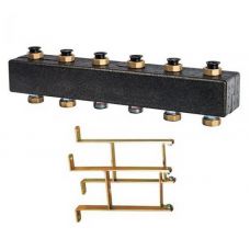 Коллектор Mebies M66301.41RU на 4-7 контуров (в комплекте с кронштейном)