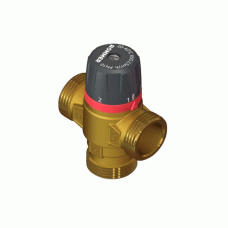 Термостатический клапан Rommer 3/4" НР резьба боковое смешивание 35-60°С