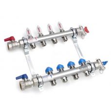 Коллектор Rehau Hkv-d 9 контуров для тёплого пола с расходомерами