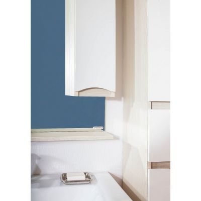 Зеркало для ванной Токио 60 Светлая лиственница / белый глянец