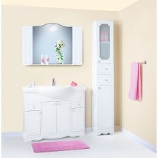 Комплект мебели для ванной Лючия 120 Белый глянец