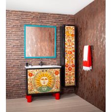 Комплект мебели для ванной Лубок «Солнце»