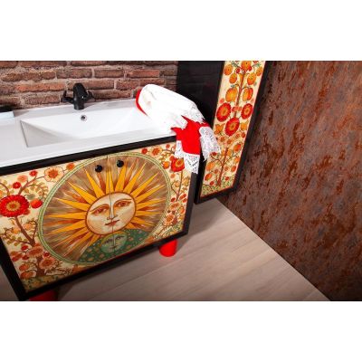 Комплект мебели для ванной Лубок «Солнце»